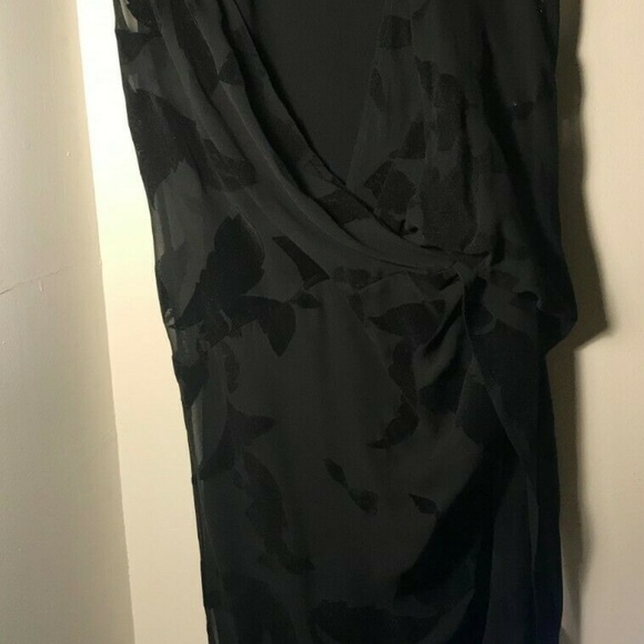 ALLSAINTS Kelso Lux Riviera Foral Mesh Slit Dress - Picture 5 of 6